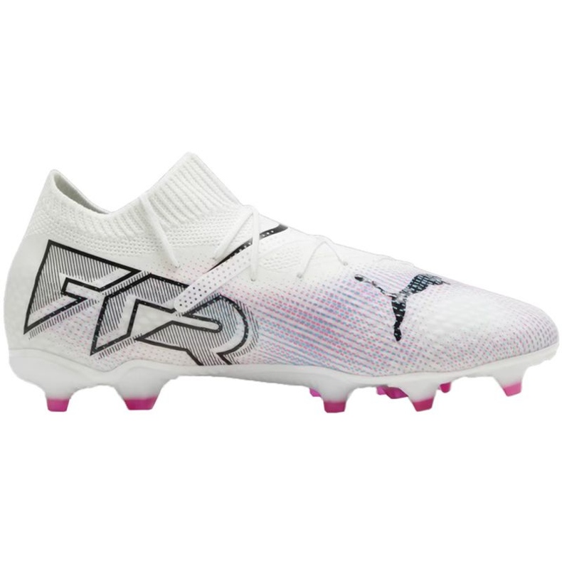 Zapatillas de fútbol Puma Future 7 Pro FG/AG Jr 107728 01 blanco