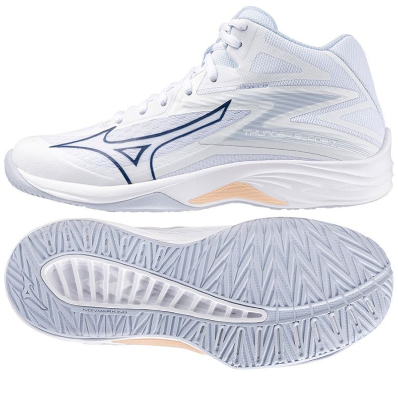 Zapatillas voleibol Mizuno Thunder Blade Z Mid W V1GC237500 blanco