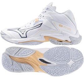 Zapatillas voleibol Mizuno Wave Lightning Z8 Mid W V1GC240535 blanco Zapatillas voleibol Mizuno Wave Lightning Z8 Mid W V1GC240535 blanco