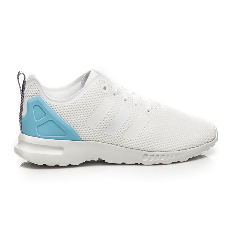 Adidas zx flux adv liso blanco azul