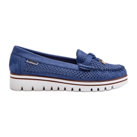 Mocasines Calados Mujer Twista Azul