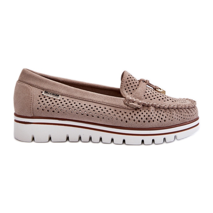 Mocasines Calados Mujer Beige Twista Mocasines Calados Mujer Beige Twista