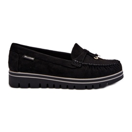 Mocasines de Mujer con Plataforma Negro Railav