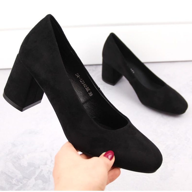 Zapatos de tacón Potocki W WOL207A de ante, negro