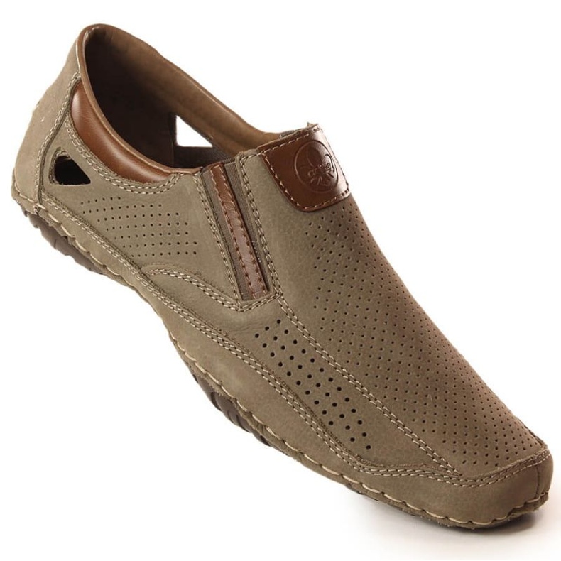 Rieker M RKR580 Zapatos calados piel marrón