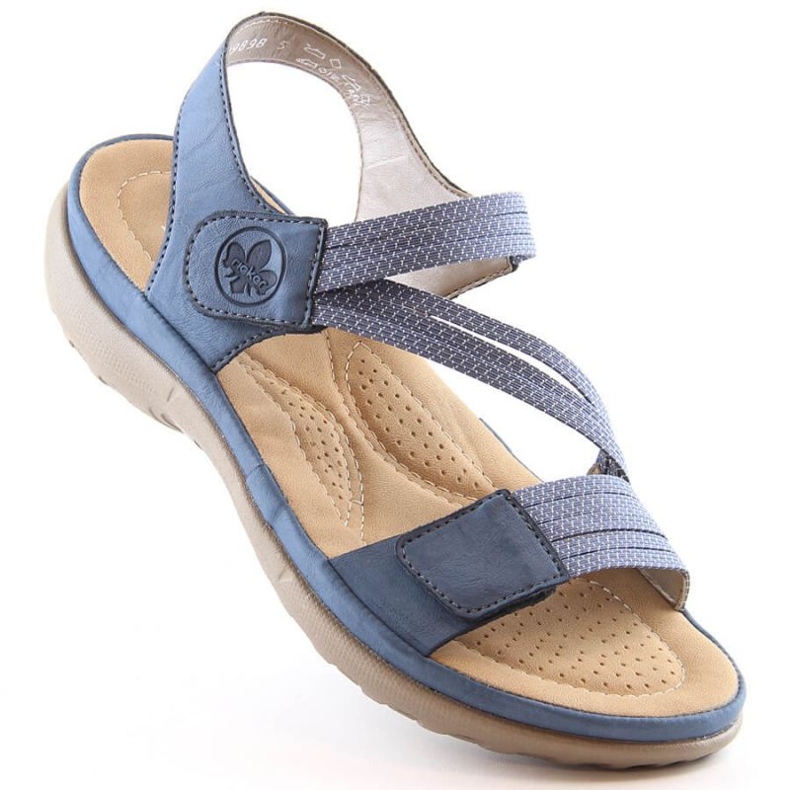Sandalias cómodas Rieker W RKR587 azul