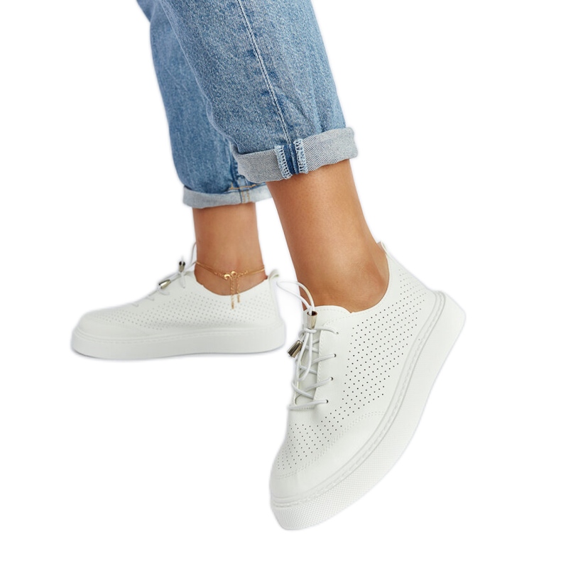 Zapatillas Laytonville blancas perforadas blanco