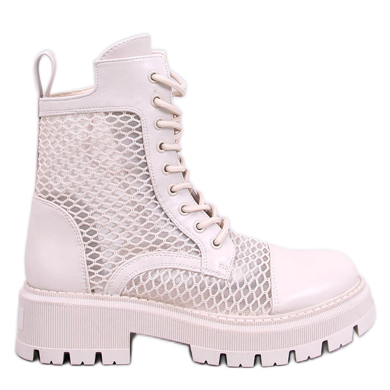 Botines Ralston Panna calados beige Botines Ralston Panna calados beige