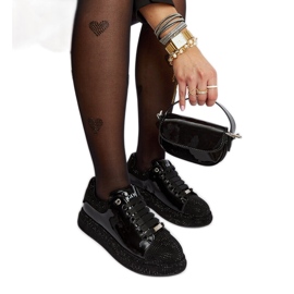 Zapatillas Goe NN2N4010 negras con pedrería negro