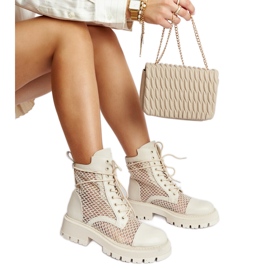 Botas Waldeck beige transparentes