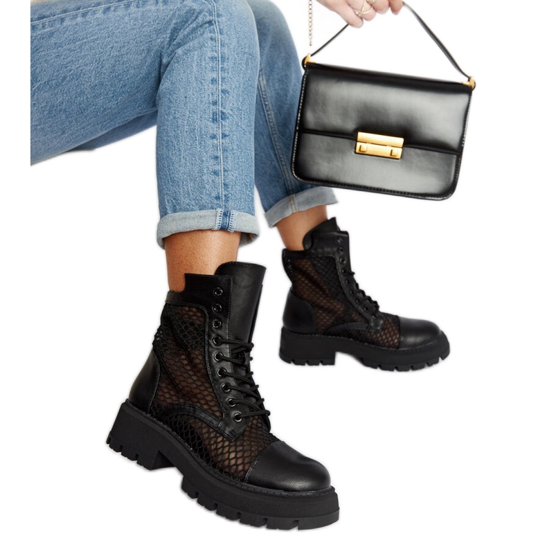 Botas Waldeck negras transparentes negro Botas Waldeck negras transparentes negro