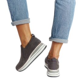 Zapatillas Cliffside grises con plataforma Zapatillas Cliffside grises con plataforma
