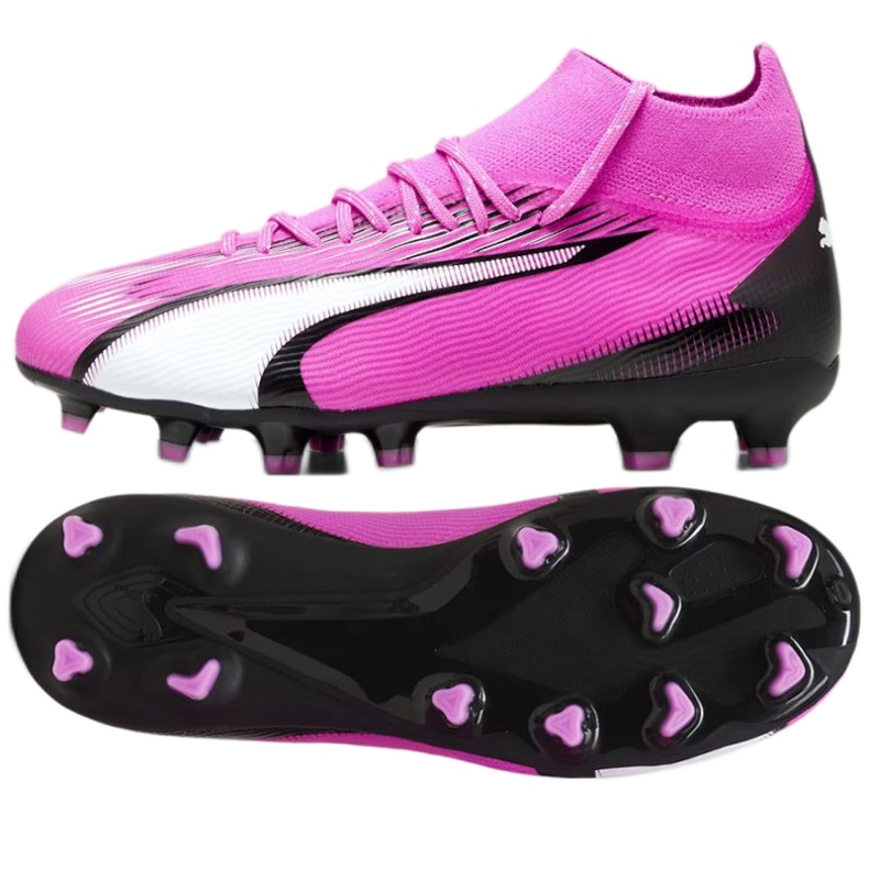 Zapatillas Puma Ultra Pro FG/AG Jr 107769 01 rosado