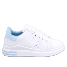 Zapatillas Maes Blue con cuña blanco