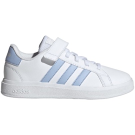 Zapatillas Adidas Grand Court Elastic Lace and Top Strap Jr IG4841 blanco