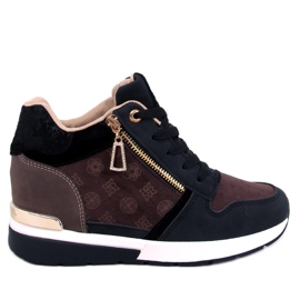 Telts Zapatillas cuña negras negro