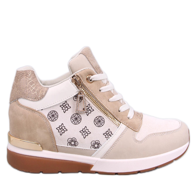 Telts Zapatillas cuña beige