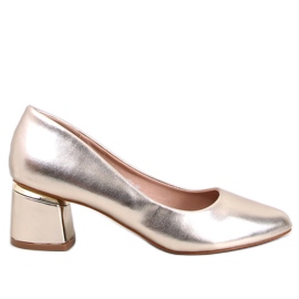 Zapatos de tacón Shers Gold dorado