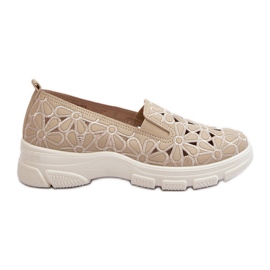 Zapatos Calados Mujer Emilei Beige Zapatos Calados Mujer Emilei Beige
