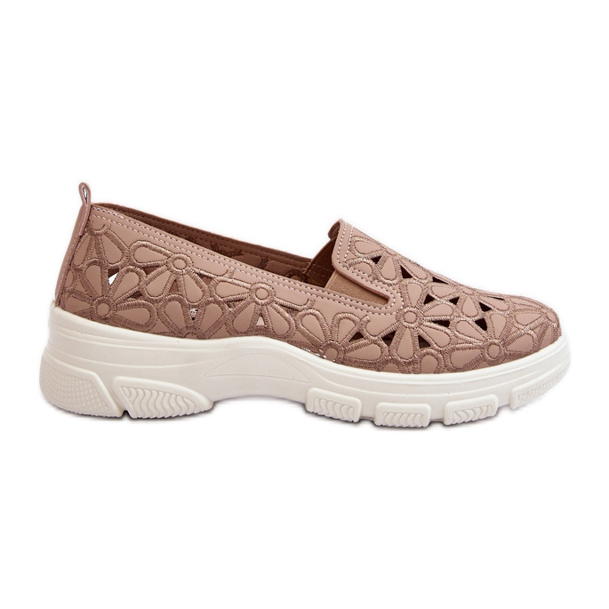 Zapatos Calados Mujer Rosa Emilei beige