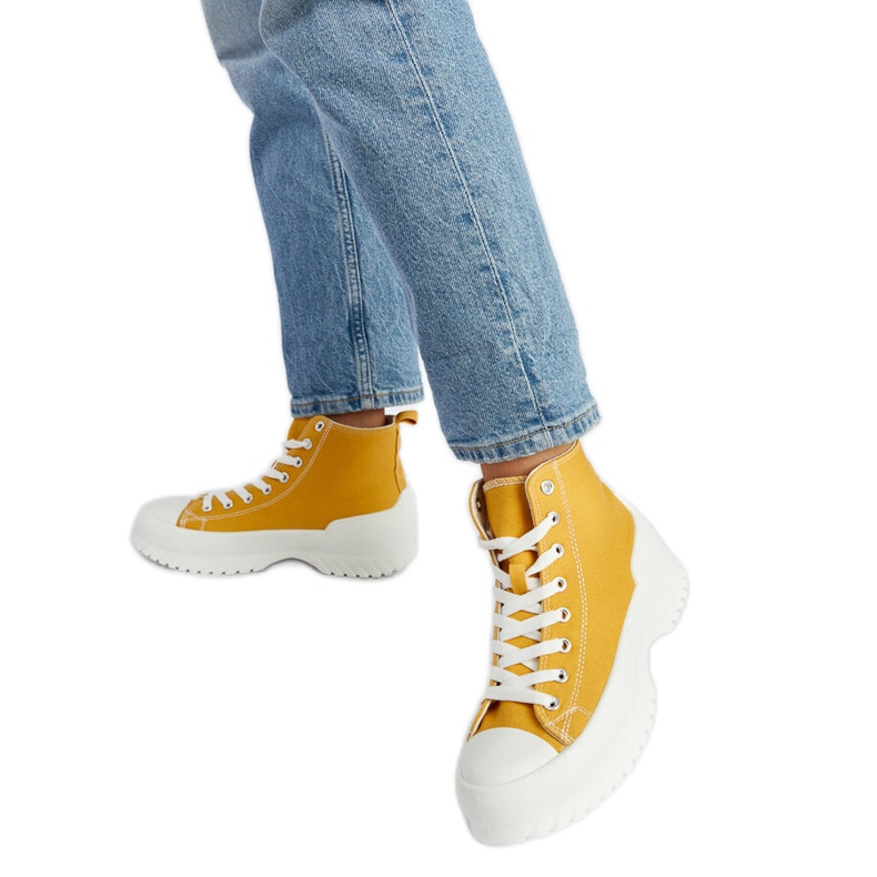 Zapatillas altas Ronchis amarillas amarillo