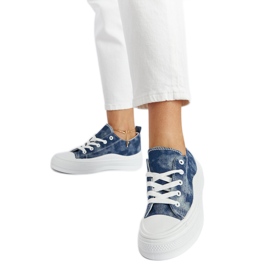 Deportivas plataforma Blais azul marino