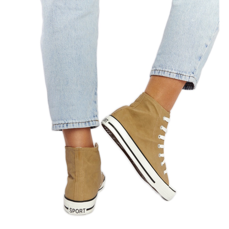 Zapatillas altas marrones de Efren beige Zapatillas altas marrones de Efren beige