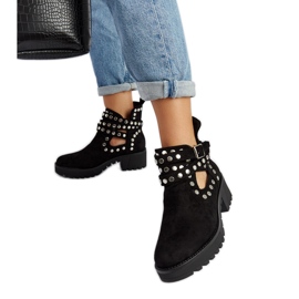 Botas de plataforma Thomas decorativas negras negro