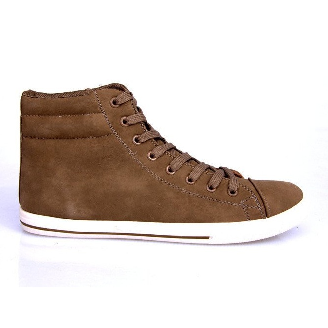 Zapatillas altas estilo 738 color camel marrón