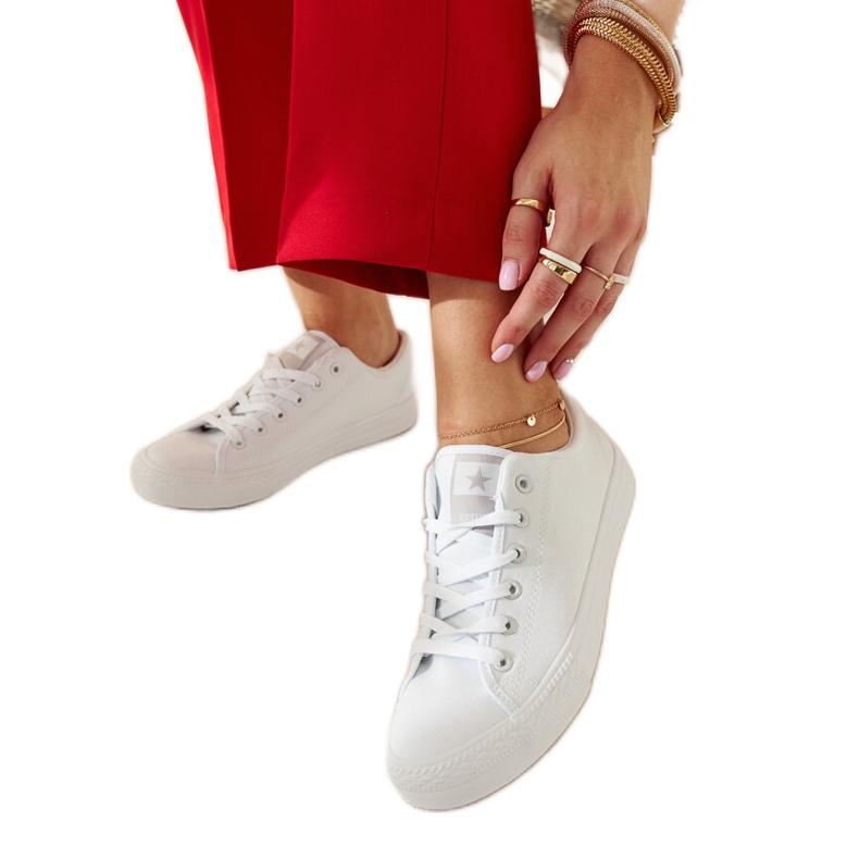 Deportivas Rocky de tela blanca. blanco