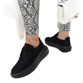 Zapatillas Lori negras con plataforma negro