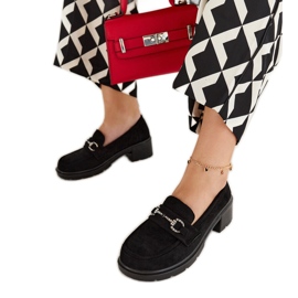 Mocasines Grisel ante negro
