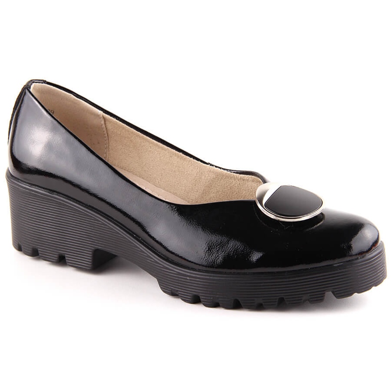 Zapatos mujer charol con decoración Filippo DP4569 negro