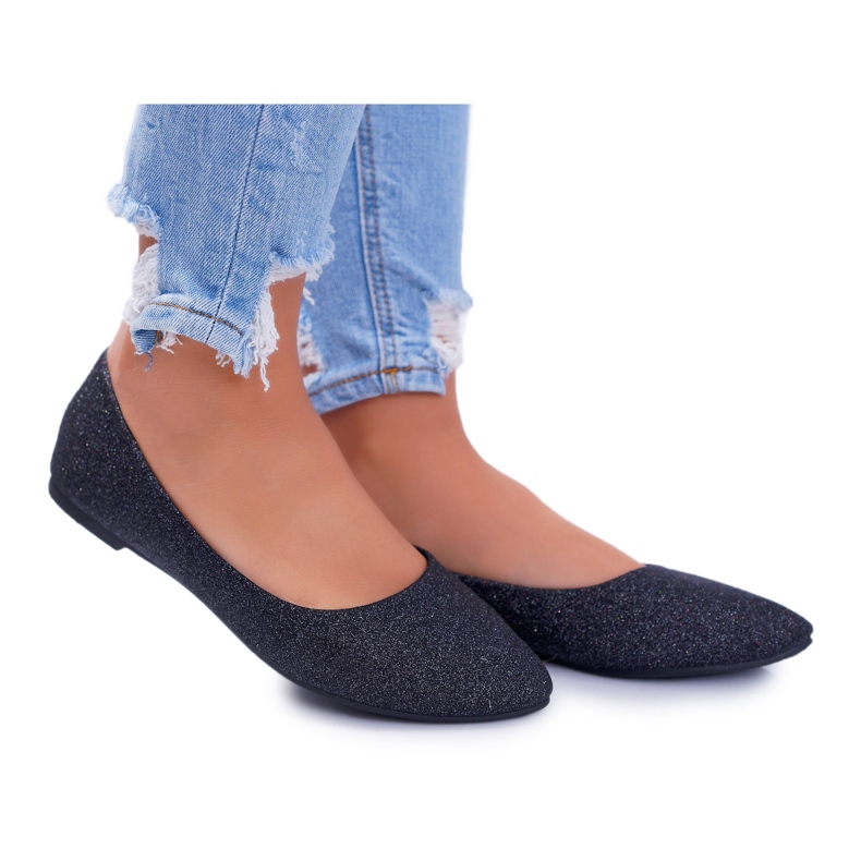 Seastar Bailarinas de Mujer Glitter Negro Fifi