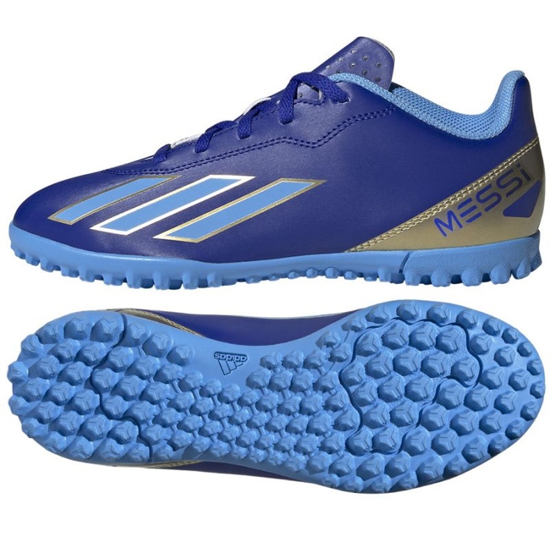Zapatos Adidas X Crazyfast Club Messi Jr Tf ID0722 azul Zapatos Adidas X Crazyfast Club Messi Jr Tf ID0722 azul