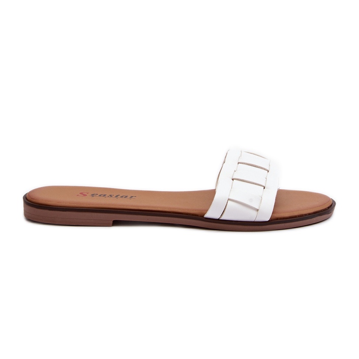 Chanclas Planas Clásicas Mujer Blanco Namrita