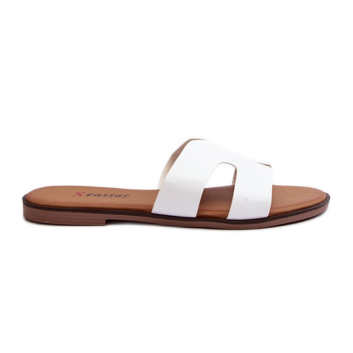 Chanclas de Mujer con Aberturas Blanco Lumossa Chanclas de Mujer con Aberturas Blanco Lumossa