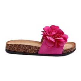 Chanclas de Mujer Con Flores Fucsia Lulania rosa