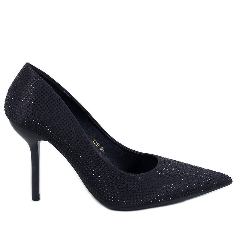 Tacones de mujer Paulis Black con circonitas negro Tacones de mujer Paulis Black con circonitas negro