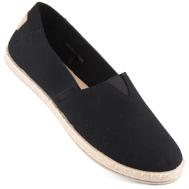Alpargatas slip-on de mujer negras Potocki 16308 negro