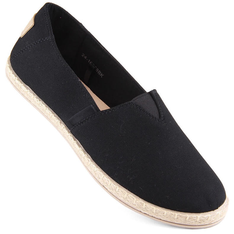Alpargatas slip-on de mujer negras Potocki 16308 negro