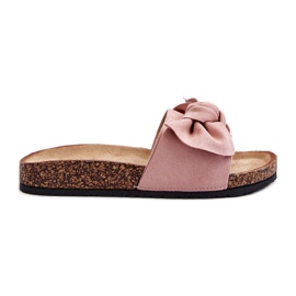 Chanclas de Mujer con Lazo, Rosa Ezephira rosado