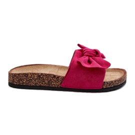 Chanclas de Mujer Con Lazo Fucsia Ezephira rosado