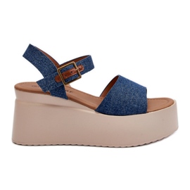 Comprar unas sandalias con cuña vaqueras azules Geferia Comprar unas sandalias con cuña vaqueras azules Geferia
