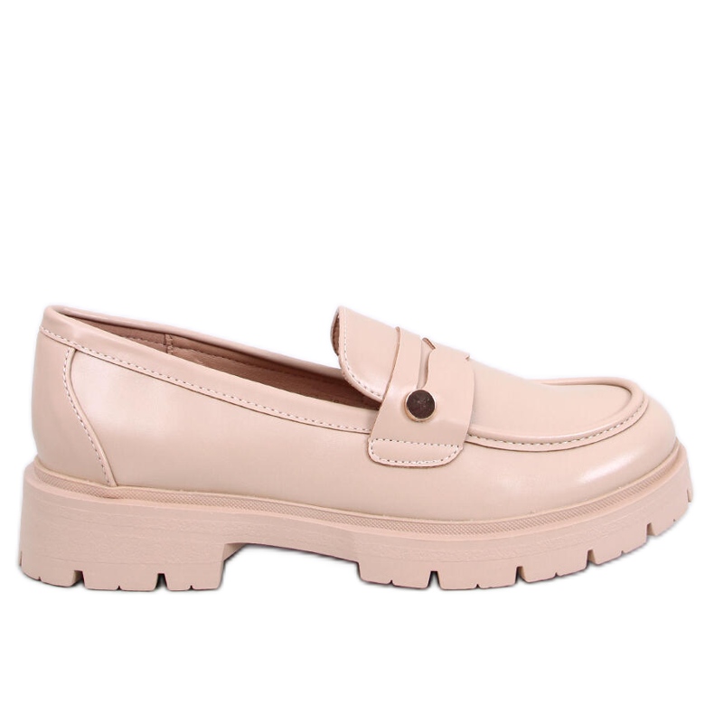 Mocasines con plataforma Sidney caqui beige