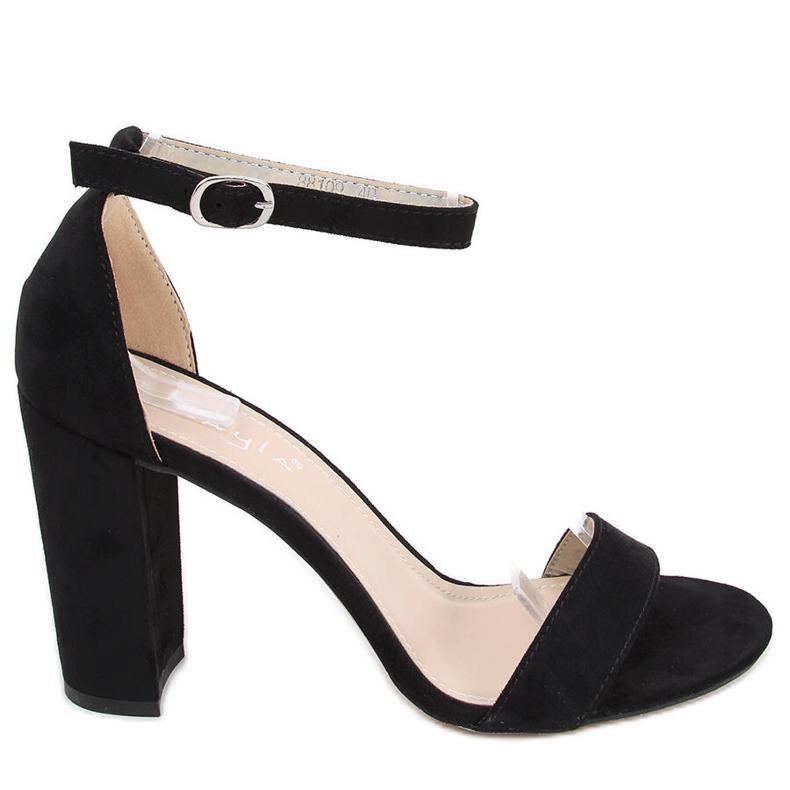 Sandalias de tacón de Ariel Black Suede negro