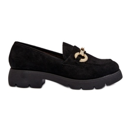Mocasines De Mujer Con Adorno Negro Railenes