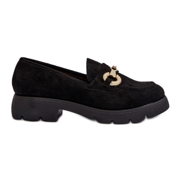 Mocasines De Mujer Con Adorno Negro Railenes