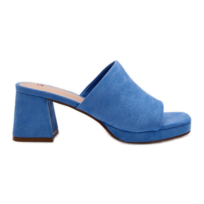 Chanclas de Tacón Alto de Mujer Bralya Azul