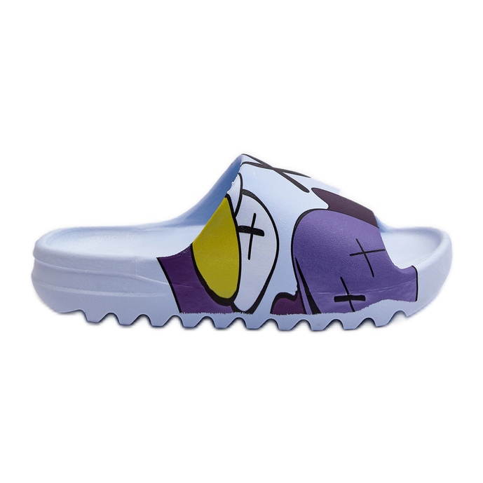 Chanclas De Goma Con Estampado De Monstruos Azules Chanclas De Goma Con Estampado De Monstruos Azules